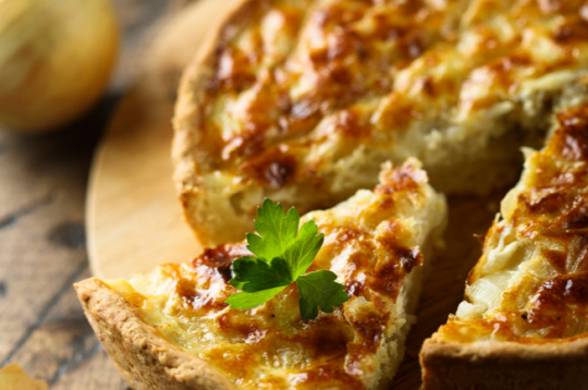 Tarte ar sāļo pildījumu. Tarte ar sāļo pildījumu.