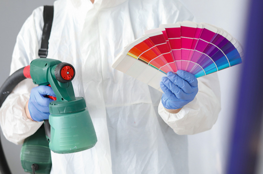 Krāsu pulverizators.