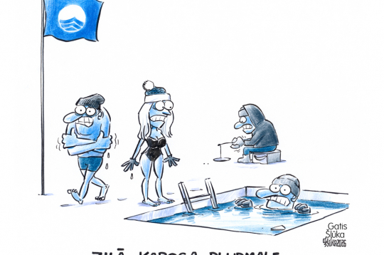 Zīmē Gatis Šļūka: Ziemas pludmale