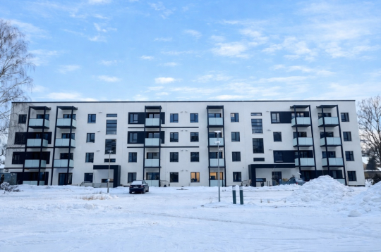 Daudzdzīvokļu ēkas projektā “Pīlādžu mājas”.