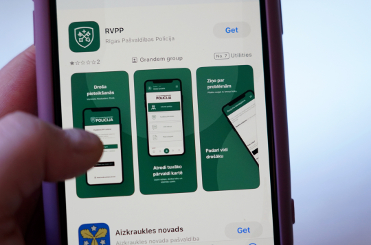 Rīgas pašvaldības policijas mobilā aplikācija.