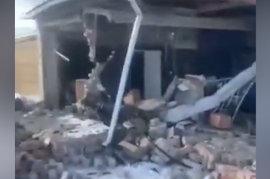 Ekrānuzņēmums no notikuma vietas.