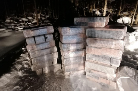 Likumsargi konstatē un izņem 110 000 cigarešu ar Baltkrievijas Republikas akcīzes markām.