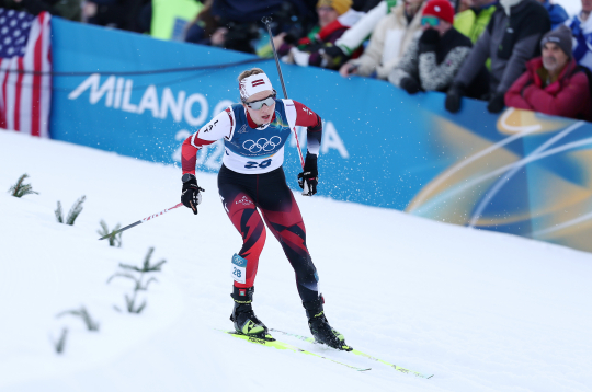 Slēpotāja Patrīcija Eiduka piedalās 20 kilometru skiatlona sacensībās Tesero 2026. gada Milānas un Kortīnas ziemas olimpiskajās spēlēs Itālijā.