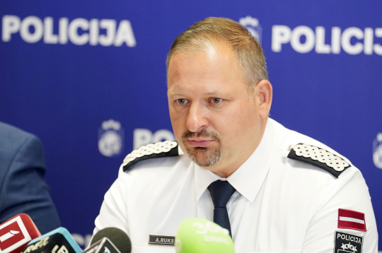 Valsts policijas priekšnieks ģenerālis Armands Ruks.