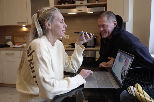 Olga un Kaspars Kambalas.