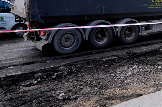 Ceļu būvniecības darbi. Ilustratīvs attēls.