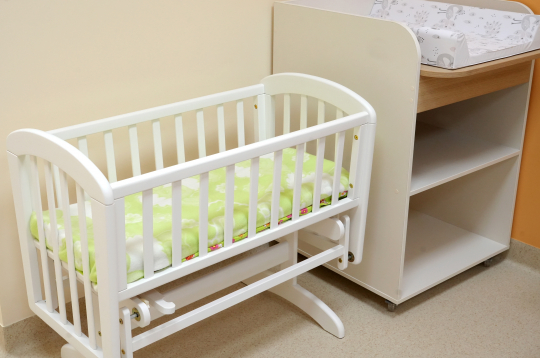 Jaunizbūvētās Ogres rajona slimnīcas Dzemdību nodaļas telpas.