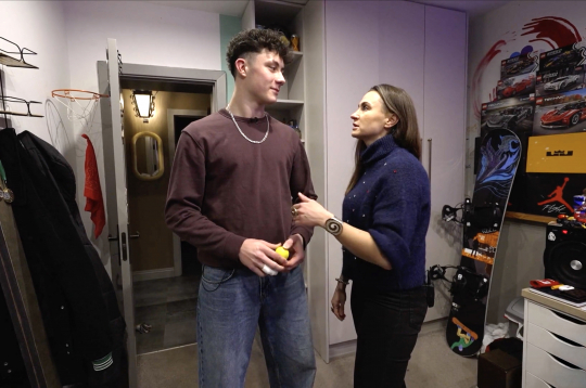 Vita Valtere ar dēlu Gabrielu. Vita Valtere ar dēlu Gabrielu.