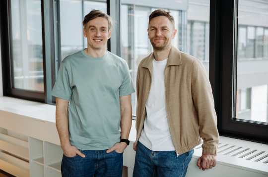 AS "Mintos Marketplace" vadītājs Mārtiņš Šulte un uzņēmuma līdzdibinātājs, izpilddirektors Mārtiņš Valters.