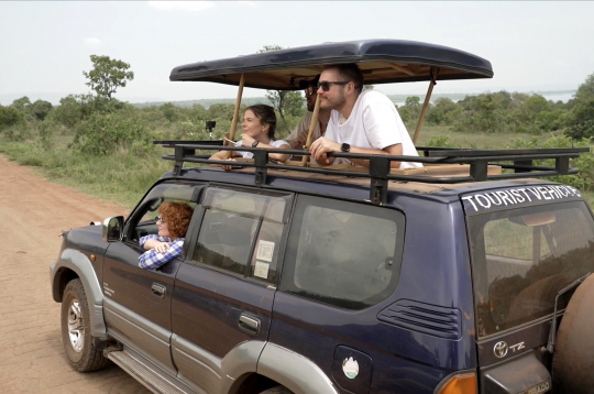  "Četri uz koferiem" Akagera nacionālajā parkā.