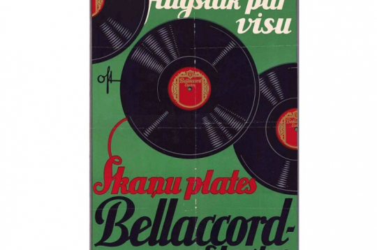 "Bellacord" 20. gs. 30. gadu plakāts. "Bellacord" 20. gs. 30. gadu plakāts.