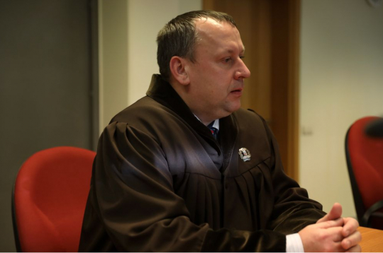 Advokāts Didzis Vilemsons tiesas sēdē 2023. gadā.