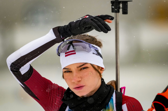 Latvijas biatloniste Estere Volfa. Latvijas biatloniste Estere Volfa.