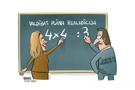 Zīmē Gatis Šļūka. Valdības plāna realizācija