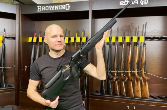 Veikala "Huberts" pārstāvis Armands Reķis.