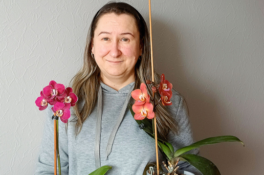 Orhideju audzētāja un kolekcionāre Sveta Silakalne no Dobeles.