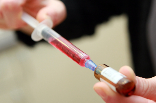 Injekcija. Ilustratīvs attēls.