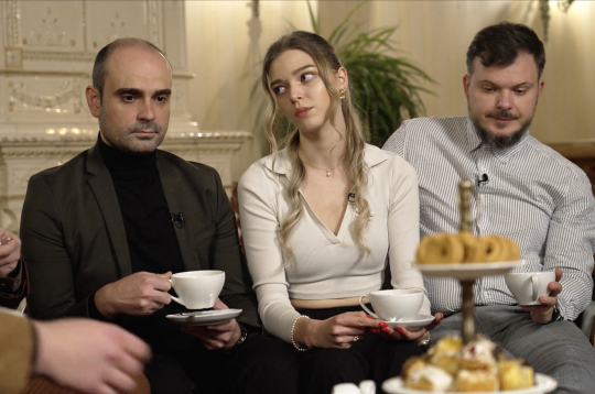 Sandra kopā ar saviem biedriem – Kristapu un Rūdolfu Kristbergu.