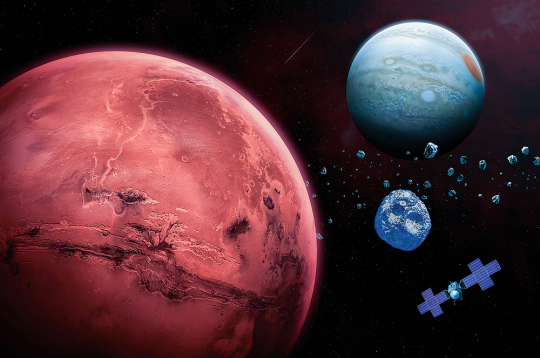 Starp Marsu un Jupiteru – asteroīds Psihe.