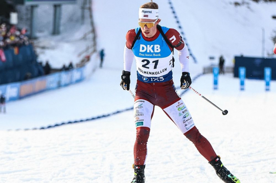 Nupat 17. dzimšanas dienu atzīmējušais Rihards Lozbers uz pavasara pusi uzlaboja šaušanu un jau kļuvis par Latvijas vīriešu biatlona komandas līderi.