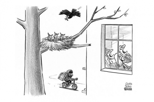 Zīmē Gatis Šļūka. Nāksies iet pašiem!