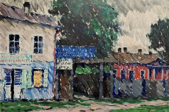 Vilhelms Purvītis. "Rēzekne". Ap 1928, a., e., 70 x 100, TMNM 27413.