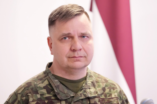 Krīzes vadības centra vadītājs pulkvedis Arvis Zīle.
