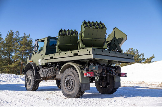 Februārī Nacionālie bruņotie spēki poligona apstākļos izmēģināja distances prettanku mīnēšanas sistēmu "Skorpion 2". Februārī Nacionālie bruņotie spēki poligona apstākļos izmēģināja distances prettanku mīnēšanas sistēmu "Skorpion 2".