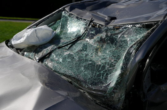 Avārijā cietis auto. Ilustratīvs attēls.