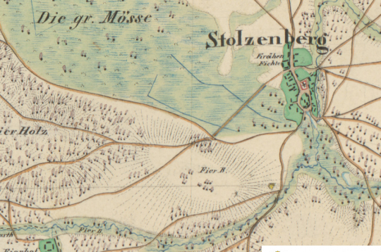 Stolcenberga atrodas netālu no mūsdienu Slavoborzes ciema .