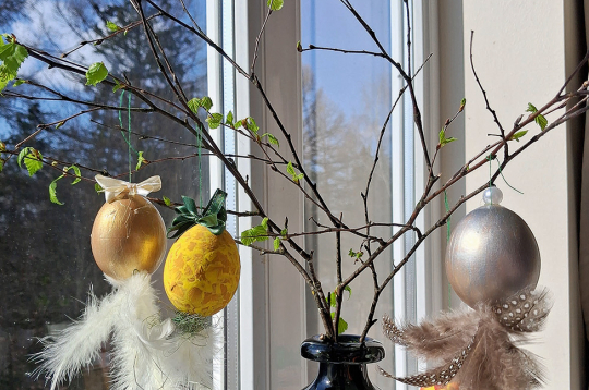 Izpūstās Lieldienu olas.