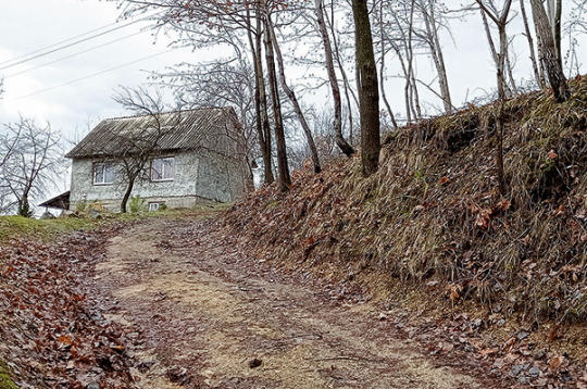 Mājas piebraucamais ceļš.
