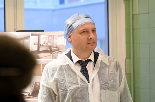 Rīgas Austrumu klīniskās universitātes slimnīcas (RAKUS) valdes priekšsēdētājs Vadims Beļuns.