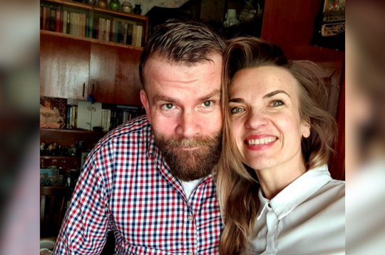 Dagmāra Legante ar savu brāli. Dagmāra Legante ar savu brāli.