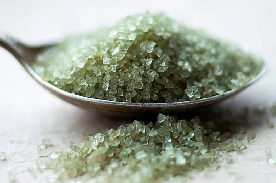 Havaju salu zaļā bambusa sāls.