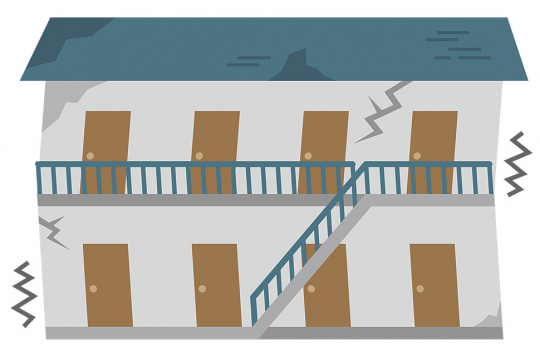 Ēkas bojāeja ir viens no likumā noteiktajiem pamatiem, lai dzīvokļu īpašums beigtu pastāvēt.