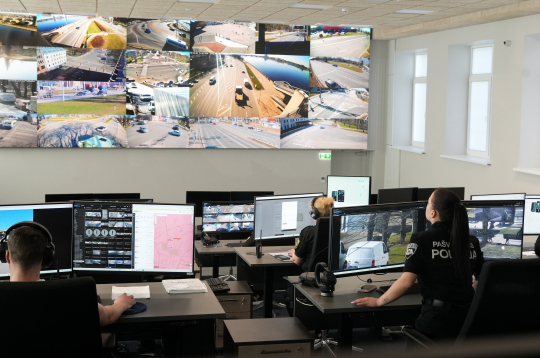 Rīgas pašvaldības policijas Vienotās vadības un videonovērošanas centra atklāšanas pasākums.