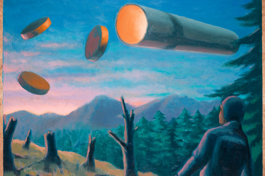 1953. gada jūnijā rakstnieks Venjamins Dodins Krasnojarskas novadā divas naktis pēc kārtas virs slepenas pētniecības zonas novēroja dirižablim līdzīgus lidojošus objektus.