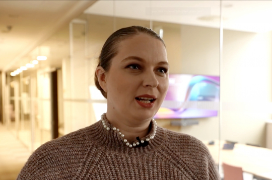 Mihaila Čehova Rīgas Krievu teātra direktore Dana Bjorka,