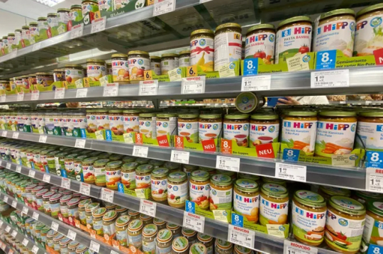 Hipp zīdaiņu pārtika. Ilustratīvs attēls.