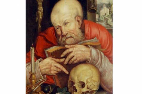 Jana Maseisa 16. gs. "Sv. Hieronīms" no D. Robiani kolekcijas LNMM.