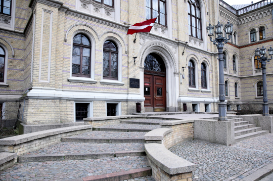 Latvijas Universitātes galvenā ēka Raiņa bulvārī 19.