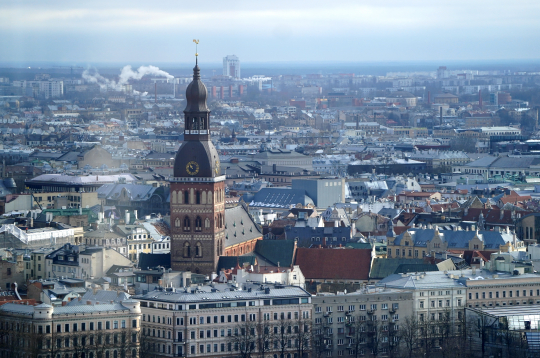 Skats uz Doma baznīcu.