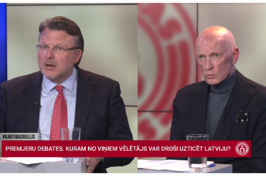 TV24 premjeru debates. Ainārs Šlesers, Alvis Hermanis.
