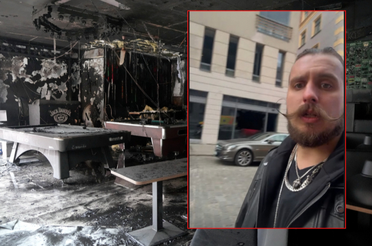 Ugunsgrēka sekas "The Sinners" bārā. Miks Galvanovskis.