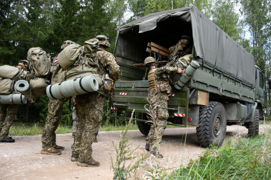 Zemessargu mācības Augšdaugavas novada Vaboles pagasta mācību poligonā "Meža Mackeviči".