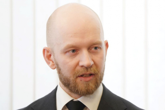 Partijas "Progresīvo" Saeimas frakcijas vadītājs, partijas līdzpriekšsēdētājs Andris Šuvajevs.