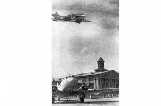 Rīgas lidosta Spilvē 1956. gadā.