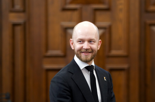 Partijas "Progresīvie" Saeimas frakcijas vadītājs, partijas līdzpriekšsēdētājs Andris Šuvajevs.